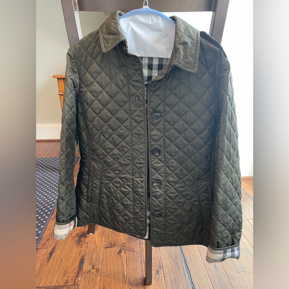Burberry Brit Jacket. Olive color.